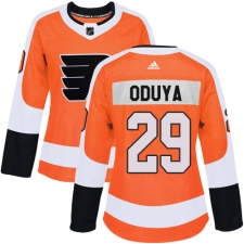 Women's Adidas Philadelphia Flyers #29 Johnny Oduya Premier Orange Home NHL Jersey