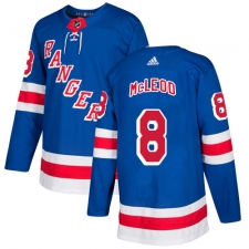 Men's Adidas New York Rangers #8 Cody McLeod Authentic Royal Blue Home NHL Jersey