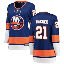 Women's New York Islanders #21 Chris Wagner Fanatics Branded Royal Blue Home Breakaway NHL Jersey