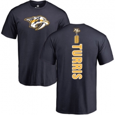 NHL Adidas Nashville Predators #8 Kyle Turris Navy Blue Backer T-Shirt