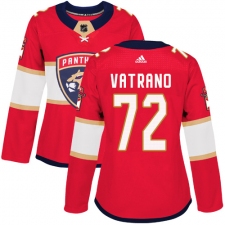Women's Adidas Florida Panthers #72 Frank Vatrano Authentic Red Home NHL Jersey