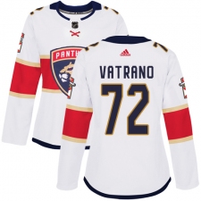 Women's Adidas Florida Panthers #72 Frank Vatrano Authentic White Away NHL Jersey