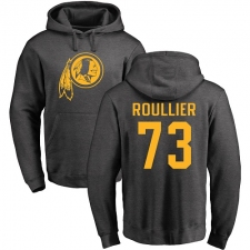 NFL Nike Washington Redskins #73 Chase Roullier Ash One Color Pullover Hoodie