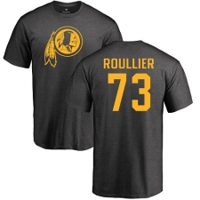 NFL Nike Washington Redskins #73 Chase Roullier Ash One Color T-Shirt