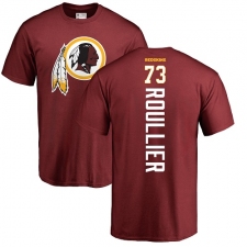 NFL Nike Washington Redskins #73 Chase Roullier Maroon Backer T-Shirt