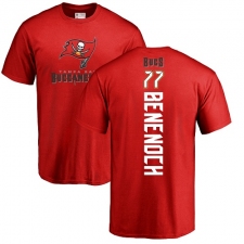 NFL Nike Tampa Bay Buccaneers #77 Caleb Benenoch Red Backer T-Shirt