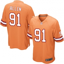 Men's Nike Tampa Bay Buccaneers #91 Beau Allen Game Orange Glaze Alternate NFL Jersey