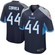 Men Nike Tennessee Titans #44 Kamalei Correa Game Navy Blue Team Color NFL Jersey