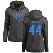 NFL Women's Nike Tennessee Titans #44 Kamalei Correa Ash One Color Pullover Hoodie
