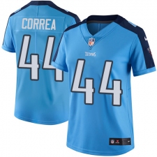 Women Nike Tennessee Titans #44 Kamalei Correa Limited Light Blue Rush Vapor Untouchable NFL Jersey