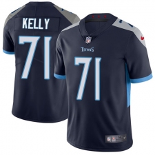 Men Nike Tennessee Titans #71 Dennis Kelly Navy Blue Team Color Vapor Untouchable Limited Player NFL Jerse