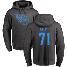 NFL Nike Tennessee Titans #71 Dennis Kelly Ash One Color Pullover Hoodie