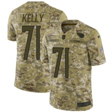 Youth Nike Tennessee Titans #71 Dennis Kelly Limited Camo 2018 Salute to Service NFL Jersey