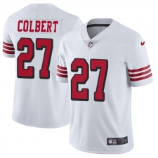 Men's Nike San Francisco 49ers #27 Adrian Colbert Limited White Rush Vapor Untouchable NFL Jersey