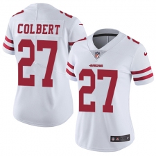 Women Nike San Francisco 49ers #27 Adrian Colbert White Vapor Untouchable Elite Player NFL Jersey