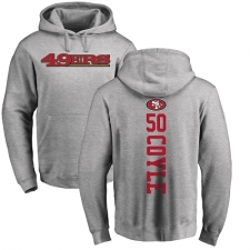 NFL Nike San Francisco 49ers #50 Brock Coyle Ash Backer Pullover Hoodie