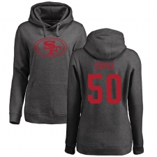 NFL Women's Nike San Francisco 49ers #50 Brock Coyle Ash One Color Pullover Hoodie
