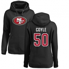 NFL Women's Nike San Francisco 49ers #50 Brock Coyle Black Name & Number Logo Pullover Hoodie