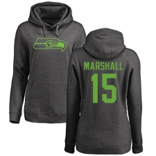 NFL Women's Nike Seattle Seahawks #15 Brandon Marshall Ash One Color Pullover Hoodie