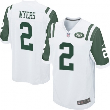Men's Nike New York Jets #2 Jason Myers Game White NFL Jersey