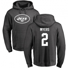 NFL Nike New York Jets #2 Jason Myers Ash One Color Pullover Hoodi