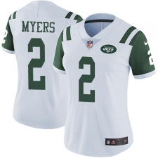 Women Nike New York Jets #2 Jason Myers White Vapor Untouchable Limited Player NFL Jersey