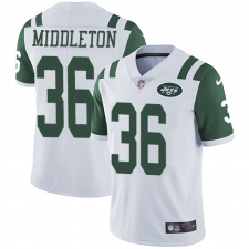 Youth Nike New York Jets #36 Doug Middleton White Vapor Untouchable Limited Player NFL Jersey