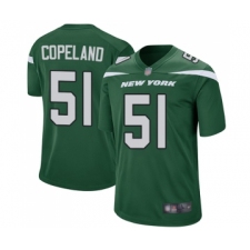 Men's New York Jets #51 Brandon Copeland Game Green Team Color Football Jersey