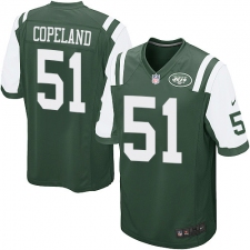Men's Nike New York Jets #51 Brandon Copeland Game Green Team Color NFL Jersey