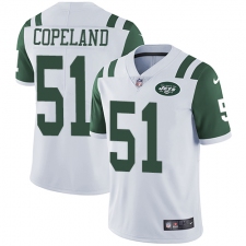 Men's Nike New York Jets #51 Brandon Copeland White Vapor Untouchable Limited Player NFL Jersey