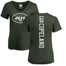 NFL Women's Nike New York Jets #51 Brandon Copeland Green Backer T-Shirt