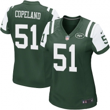Women Nike New York Jets #51 Brandon Copeland Game Green Team Color NFL Jersey