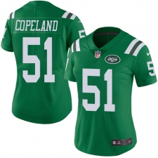 Women Nike New York Jets #51 Brandon Copeland Limited Green Rush Vapor Untouchable NFL Jersey