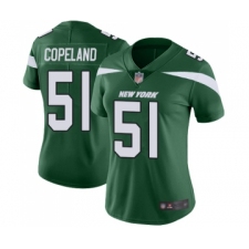 Women's New York Jets #51 Brandon Copeland Green Team Color Vapor Untouchable Limited Player Football Jersey