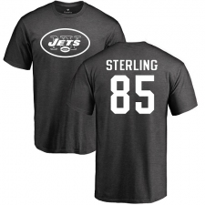 NFL Nike New York Jets #85 Neal Sterling Ash One Color T-Shirt