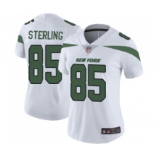 Women's New York Jets #85 Neal Sterling White Vapor Untouchable Limited Player Football Jersey