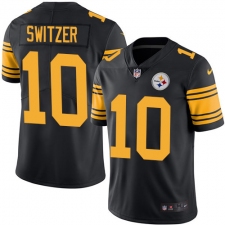Men's Nike Pittsburgh Steelers #10 Ryan Switzer Limited Black Rush Vapor Untouchable NFL Jersey