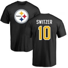 Nike Pittsburgh Steelers #10 Ryan Switzer Black Name & Number Logo T-Shirt
