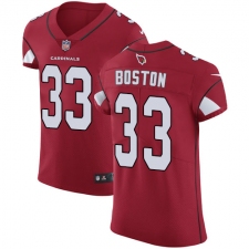 Men's Nike Arizona Cardinals #33 Tre Boston Red Team Color Vapor Untouchable Elite Player NFL Jersey