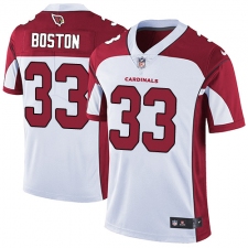 Men's Nike Arizona Cardinals #33 Tre Boston White Vapor Untouchable Limited Player NFL Jersey