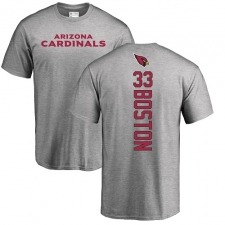 NFL Nike Arizona Cardinals #33 Tre Boston Ash Backer T-Shirt