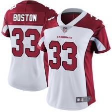 Women Nike Arizona Cardinals #33 Tre Boston White Vapor Untouchable Limited Player NFL Jersey