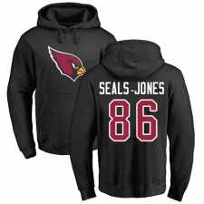 NFL Nike Arizona Cardinals #86 Ricky Seals-Jones Black Name & Number Logo Pullover Hoodie