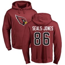 NFL Nike Arizona Cardinals #86 Ricky Seals-Jones Maroon Name & Number Logo Pullover Hoodie