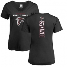 NFL Women's Nike Atlanta Falcons #27 Damontae Kazee Black Backer T-Shirt