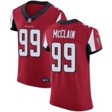 Men's Nike Atlanta Falcons #99 Terrell McClain Red Team Color Vapor Untouchable Elite Player NFL Jersey