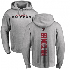 NFL Nike Atlanta Falcons #99 Terrell McClain Ash Backer Pullover Hoodie
