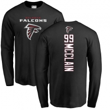 NFL Nike Atlanta Falcons #99 Terrell McClain Black Backer Long Sleeve T-Shirt