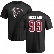 NFL Nike Atlanta Falcons #99 Terrell McClain Black Name & Number Logo T-Shirt