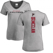 NFL Women's Nike Atlanta Falcons #99 Terrell McClain Ash Backer T-Shirt